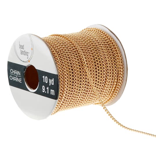 12 Pack: 10yd. Hamilton Gold Mini Curb Chain Spool by Bead Landing™